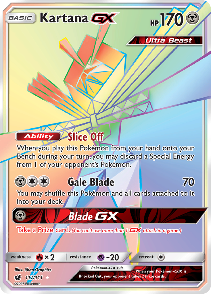 Crimson Invasion Kartana GX #117/111